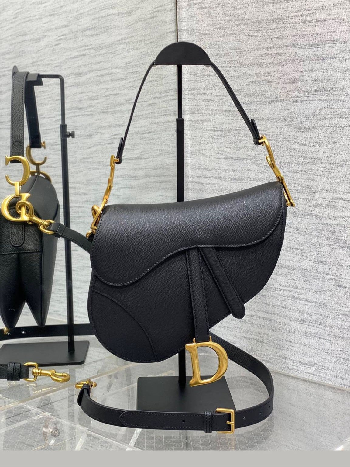 BelleLux Dior White Saddle Bag