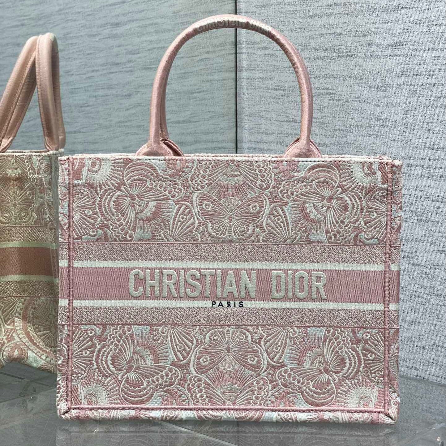 BelleLux Dior Embroidery Book Tote