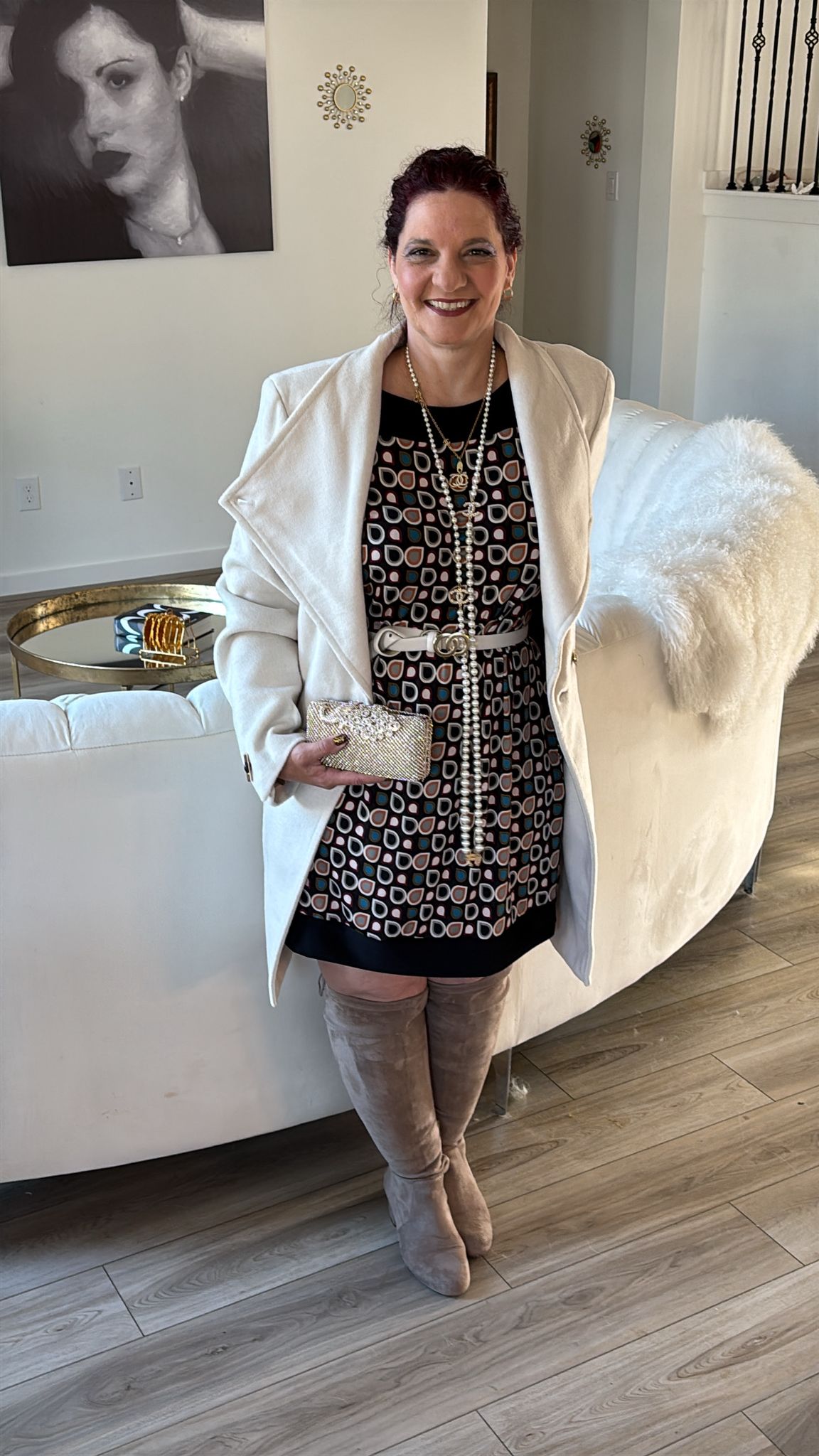 Vintage Liverpool Peachock Clutch