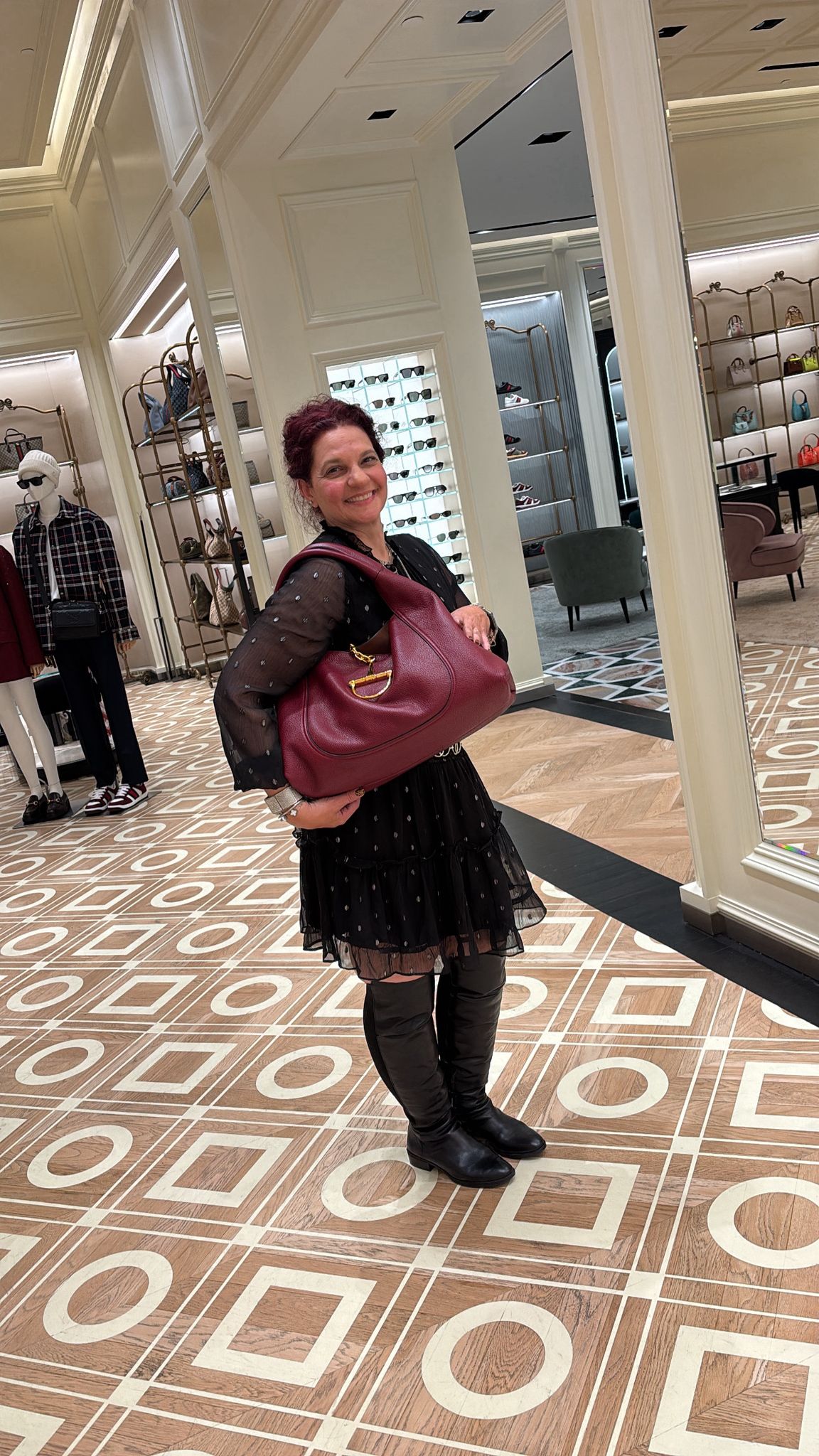 Vintage Gucci Hobo in Plum